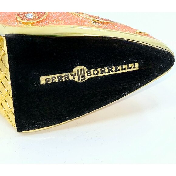 Perry Borrelli enameled and jeweled shoe shaped trinket box - Picture 7 of 9